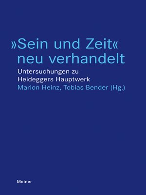 cover image of »Sein und Zeit« neu verhandelt